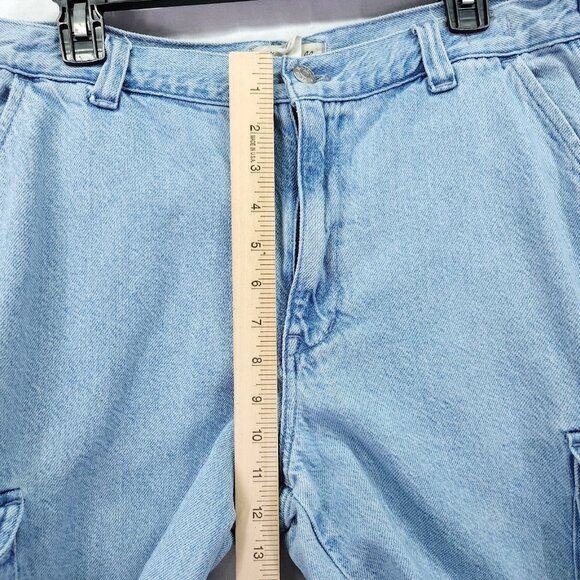 Madewell Jeans Womens 31Low Slung Cargo Wide Leg Jean High Rise Baggy Denim - Picture 4 of 16